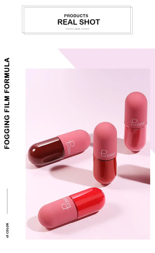 Pudaier Matte Liquid Lipstick Waterproof Professional Makeup Full Portable Lip Glaze for Make Up Tint Lip Gloss Mini Cosmetic ALODIA STORE