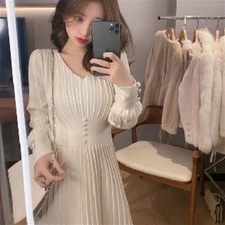 Knitted Dress Women Casual Long Sleeve ALODIA STORE