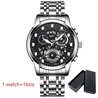 Watch Men Skeleton Automatic quartz Watch Gold Skeleton Vintage Man Watchwrist watches for men ALODIA STORE