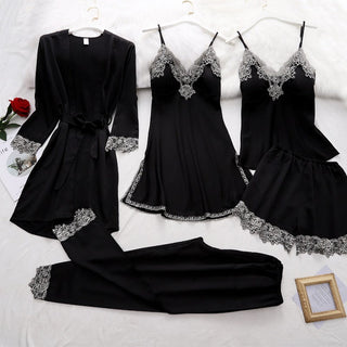 Sexy Lady Women Satin Short Kimono Robe Pajamas Bathrobe Print Floral Sleepwear Soft Wedding Bride Bridesmaid Homewear ALODIA STORE