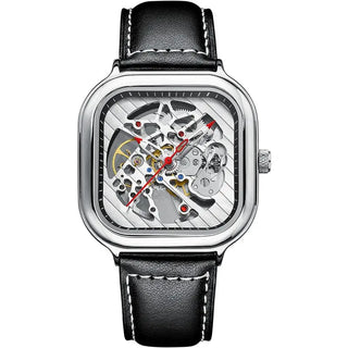 AILANG Men's Watch Top Brand Luxury Watch Men's Mechanical Silicone Strap Waterproof Watch Men's Hollow Reloj Hombre 2020 New ALODIA STORE