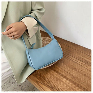Fashion Design Women Small  Handbags Soft PU Leather Ladies Armpit Shoulder Bags Vintage Simple Girls Clutch Purse Tote ALODIA STORE