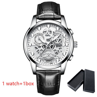 Watch Men Skeleton Automatic quartz Watch Gold Skeleton Vintage Man Watchwrist watches for men ALODIA STORE