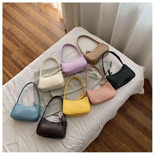 Fashion Design Women Small  Handbags Soft PU Leather Ladies Armpit Shoulder Bags Vintage Simple Girls Clutch Purse Tote ALODIA STORE