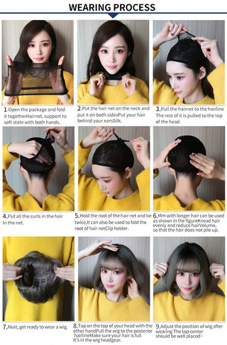 7JHH WIGS Short Bob Straight Ombre Blonde Wigs With Bang For Girl Black Female Synthetic Shoulder Length Crochet Hair Ginger Wig ALODIA STORE
