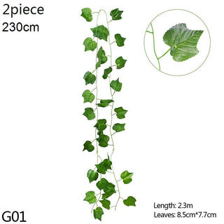Wisteria Artificial Flower Vine Ivy Leaf Garland Silk Rose Flowers Rattan String Vine Wedding Arch Flower Home Garden Decoration ALODIA STORE