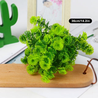 Artificial Flowers Plants Long Stem Plastic Persian Eucalyptus Leaf Fish Herb Home Office Table Centerpieces Garden Decoration ALODIA STORE