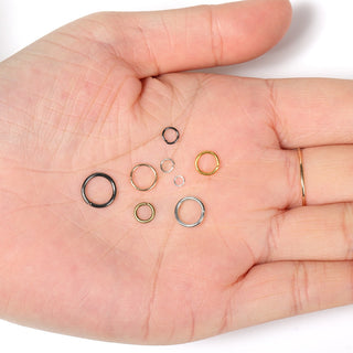 200pcs/lot Wholesale Open Circle Jump Rings Necklace Bracelet Earring Pendant Connectors DIY Making Jewelry Crafts Accessories ALODIA STORE