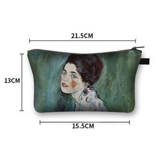 Starry Night / Kiss / Waterlily Painting Cosmetic Bag Van Gogh / Gustav Klimt / Monet Women ALODIA STORE