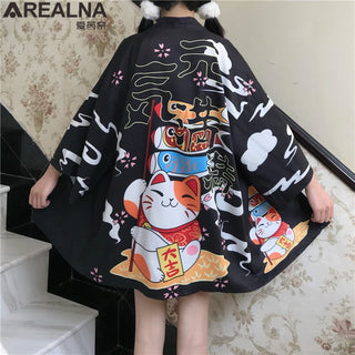 Haori Yukata Men Korean Samurai Japanese Kimono Traditional Clothing Vintage Crane Anime Kimono Beach Girls Cosplay Dress Shirts ALODIA STORE