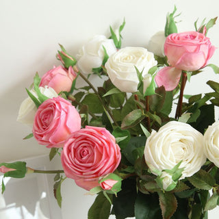 Fresh rose Artificial Flowers Real Touch rose Flowers Home decorations for Wedding Party or Birthday Valentine's Day gift ALODIA STORE