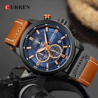 CURREN Fashion Date Quartz Men Watches Top Brand Luxury Male Clock Chronograph Sport Mens Wrist Watch Hodinky Relogio Masculino ALODIA STORE