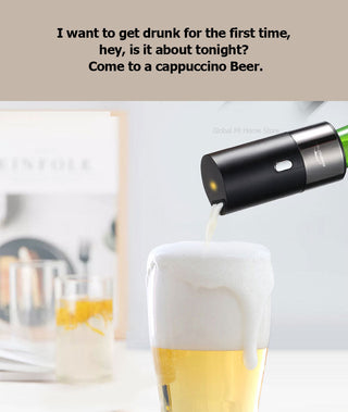 Portable Electric Beer Dispensers 40000 Times/s Ultrasonic Vibration Special Purpose For Bottled &amp; Canned Beer Foam Machine ALODIA STORE