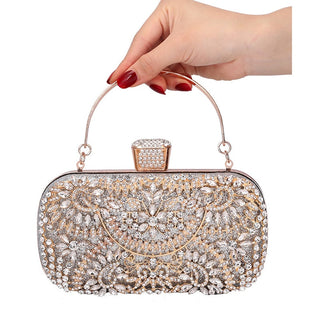 Diamond Evening Metal Clutch bag ALODIA STORE