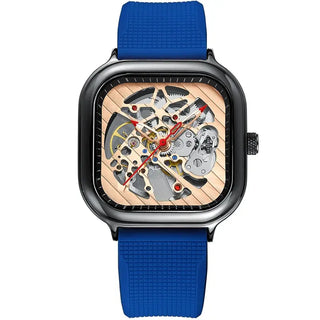 AILANG Men's Watch Top Brand Luxury Watch Men's Mechanical Silicone Strap Waterproof Watch Men's Hollow Reloj Hombre 2020 New ALODIA STORE