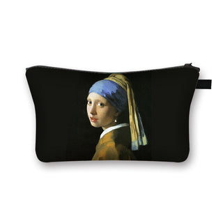 Starry Night / Kiss / Waterlily Painting Cosmetic Bag Van Gogh / Gustav Klimt / Monet Women ALODIA STORE