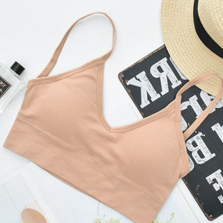 Women Sexy Crop Tops Tube Top Female Streetwear Sleeveless Camis Seamless Sports Lingerie Tee Bra Crop Top Bandeau Top Tank ALODIA STORE