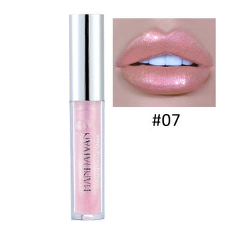 Plump Lip Gloss Lips Makeup Waterproof Long Lasting Holographic Mermaid Lip Tint Nude Moisturizer Glossy Glitter Liquid Lipstick ALODIA STORE
