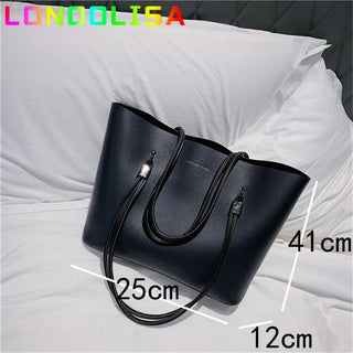 Solid Color Half Moon Bag PU Leather Shoulder Bags for Women 2021 Large Capacity Female Casual Tote High Quality Brand Handbags ALODIA STORE