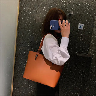 Solid Color Half Moon Bag PU Leather Shoulder Bags for Women 2021 Large Capacity Female Casual Tote High Quality Brand Handbags ALODIA STORE