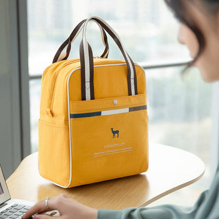 Women's Thermal Lunch Bag Drink Food Fresh Keeping Organizer Insulated Lunch Box Waterproof Picnic Portable Tote Accessories ALODIA STORE