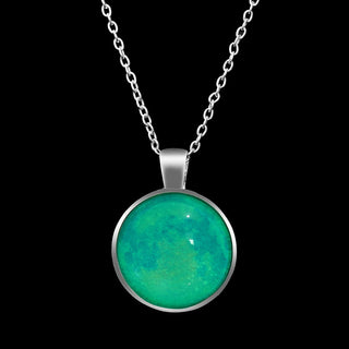 ZOVOLI Vintage Moon Luminous Glowing Moonstone Pendant Necklace Women Jewelry Long Chain Lotus Buddha Pendant Necklaces Gifts ALODIA STORE