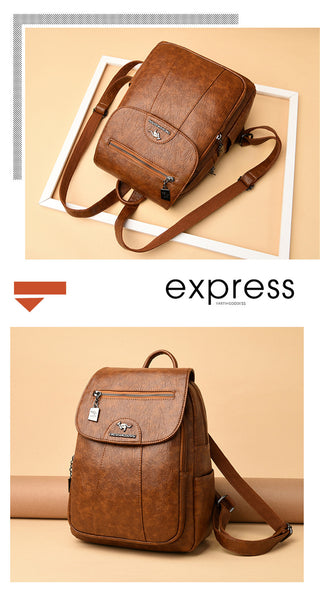 Women Leather Backpacks ALODIA STORE