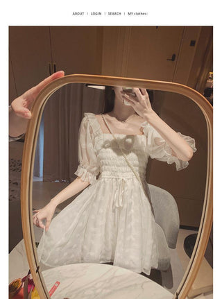 Fairy Dress Lace Chiffon Japan Style Kawaii Elegant Vintage Dress ALODIA STORE