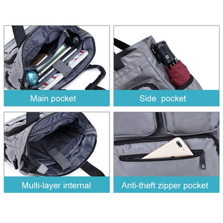 Multifunction Men Handbag Waterproof Men's Handbag Large Crossbody Shoulder Bags Business Office Messenger Bag Back Pack XA668C ALODIA STORE