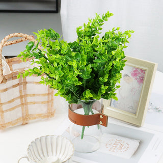Artificial Flowers Plants Long Stem Plastic Persian Eucalyptus Leaf Fish Herb Home Office Table Centerpieces Garden Decoration ALODIA STORE