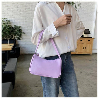 Fashion Design Women Small  Handbags Soft PU Leather Ladies Armpit Shoulder Bags Vintage Simple Girls Clutch Purse Tote ALODIA STORE