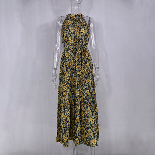 Summer Long Dress Polka Dot Casual Dresses Black Sexy Halter Strapless New 2023 ALODIA STORE