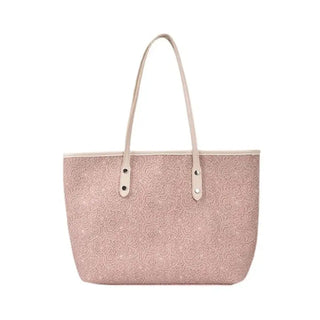 Summer large-capacity shoulder bag female 2021 new fashion solid color handbag commuter shopping bag tote bag ALODIA STORE