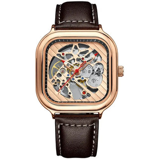 AILANG Men's Watch Top Brand Luxury Watch Men's Mechanical Silicone Strap Waterproof Watch Men's Hollow Reloj Hombre 2020 New ALODIA STORE