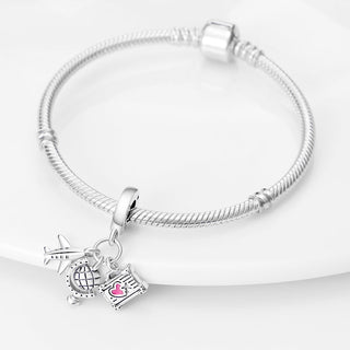 925 Sterling Silver Heart Shaped Charm Bead Fits Original Pandora Bracelet Necklace Women Chameleon Pendant DIY Fine Jewelry Hot ALODIA STORE
