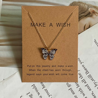 Fashion Women Necklace Korea Style New Butterfly Pendant Necklace Gift For Girl  Cute Lovely Neck Jewelry Wholesale Dropshipping ALODIA STORE