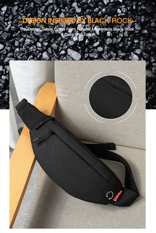 TINYAT Men Waist Bag Pack Purse Casual Large Phone Belt Bag Pouch Women's Canvas Travel Phone Bag Fanny Banana Bag Hip 4 Pockets ALODIA STORE