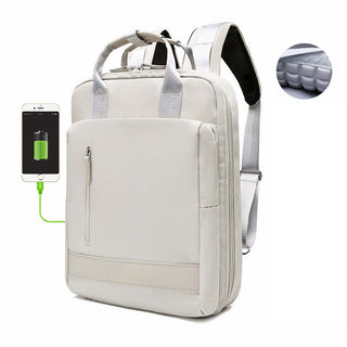 Waterproof Stylish Laptop Backpack Women 13.3 14 15.6 inch Korean Fashion Oxford Canvas USB College Backpack Bag Female Mochila ALODIA STORE
