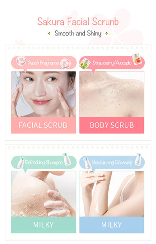 90g Honey Peach Exfoliating Scrub For Winter Deep Cleaning Whitening Exfoliating Pores Moisturizing Body Brightening Scrub Face ALODIA STORE