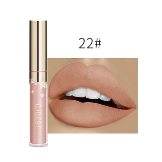 QIBEST Liquid Lipstick Waterproof Lipgloss 24 Color Lipgloss Lipstick Lips Makeup Cosmetic Long Lasting Lip Tint Lip Gloss Matte ALODIA STORE