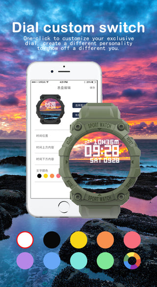 2021 Smart Watch Men Women Heart Rate Fitness Tracker Bracelet Watch Blue.tooth Waterproof Sport Smartwatch For Android IOS ALODIA STORE