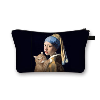 Starry Night / Kiss / Waterlily Painting Cosmetic Bag Van Gogh / Gustav Klimt / Monet Women ALODIA STORE