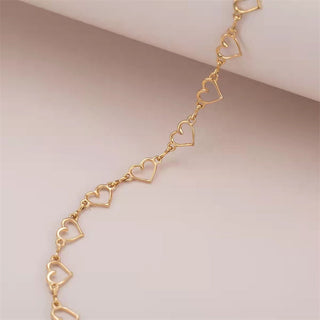 Kpop Vintage Harajuku Goth Metal Heart Neck Chains Choker Grunge Necklaces For Women Egirl Cosplay Aesthetic Accessories Jewelry ALODIA STORE