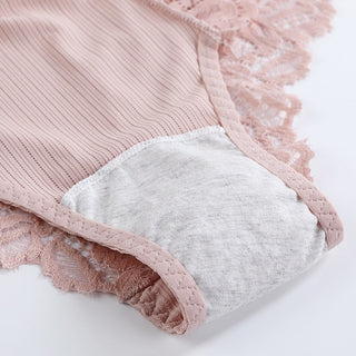 3 Pcs Cotton Panties Sexy Panty Briefs Lace Panties Women Underwear Lingerie Panties for Female Ladies Floral Pantys Underpants ALODIA STORE