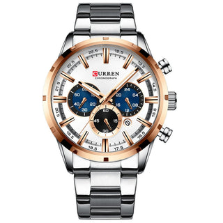 CURREN Men Watch Top Brand Luxury Sports Quartz Mens Watches Full Steel Waterproof Chronograph Wristwatch Men Relogio Masculino ALODIA STORE