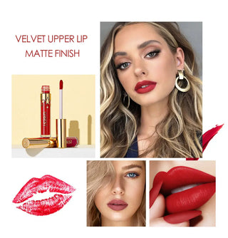 QIBEST Liquid Lipstick Waterproof Lipgloss 24 Color Lipgloss Lipstick Lips Makeup Cosmetic Long Lasting Lip Tint Lip Gloss Matte ALODIA STORE