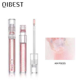 QIBEST Transparent Lip Gloss Plumping Lip Plumper Shimmer Glossy Moisturizing Lip Tint Nourise Mirror Lipgloss Base Natural ALODIA STORE