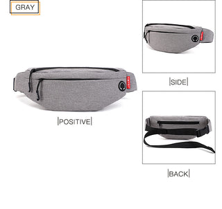TINYAT Men Waist Bag Pack Purse Casual Large Phone Belt Bag Pouch Women's Canvas Travel Phone Bag Fanny Banana Bag Hip 4 Pockets ALODIA STORE