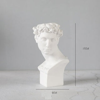 Nordic Creative Portrait Vase Human Head Resin David Medici Venus Statue Modern Nordic Decoration Decoration Home Decoration ALODIA STORE