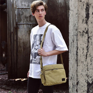 Man Canvas Messenger Bag High Quality Handbag Crossbody Bags Multifunction Tote Casual Bolsa Top-handle Male Shoulder Bags ALODIA STORE